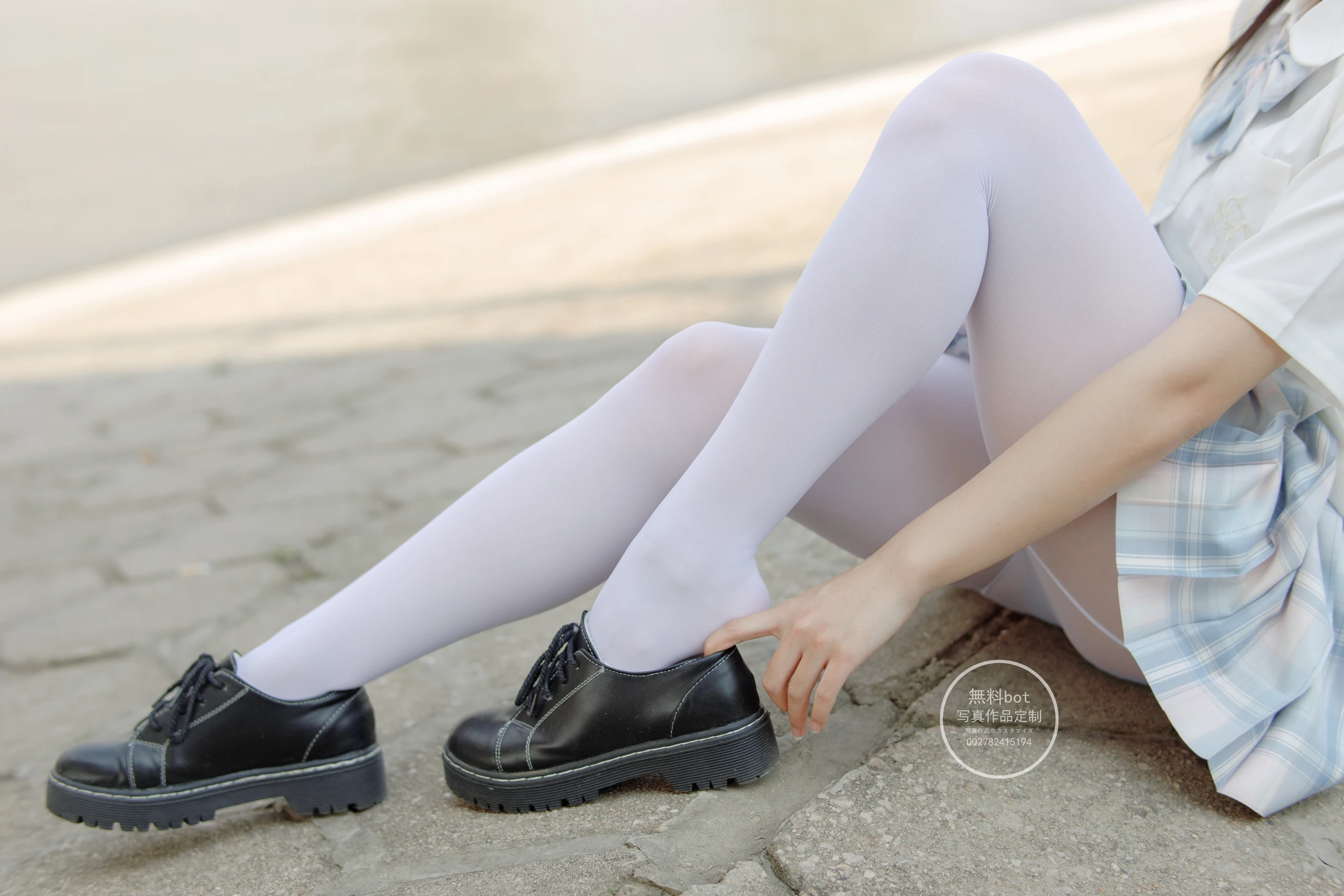 森萝财团 有料001  小兰 白丝JK制服少女 [64P]插图